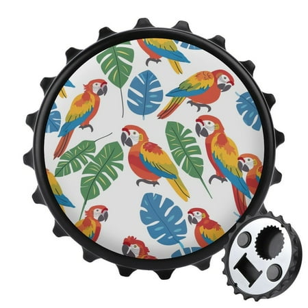 

ZHANGS Parrot Family -583 Strong Fridge Magnets Funny Refrigerator Magnets with Can Opener Decorative Magnetic Sticker for Kitchen Office Whiteboard Cabinet And Dishwasher