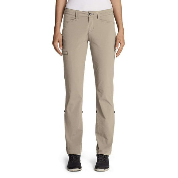 Eddie Bauer Women's Horizon Roll-Up Pants, Oyster Regular 14