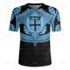 thumbnail image 3 of Camiseta con cuello en V y estampado 3D de la bandera de la República de Fiji Camiseta con cuello en V y emblema gráfico de rugby de Fiji para hombres Camisetas de moda, 3 of 5