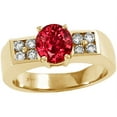 thumbnail image 2 of Tommaso Design� 7mm Round Created Ruby Ring, 2 of 9