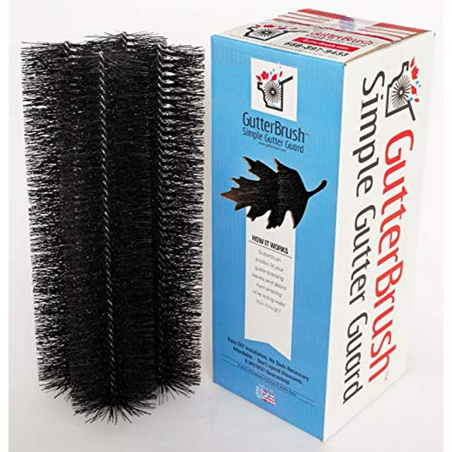 GutterBrush Leaf Gutter Guard for Standard 5 Inch Rain Gutters