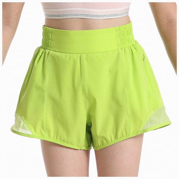 JUMEYU Infant Shorts Girl Girls Athletic Shorts Running Shorts Everyday Shorts 4T 5T (Green,4-5 Years)