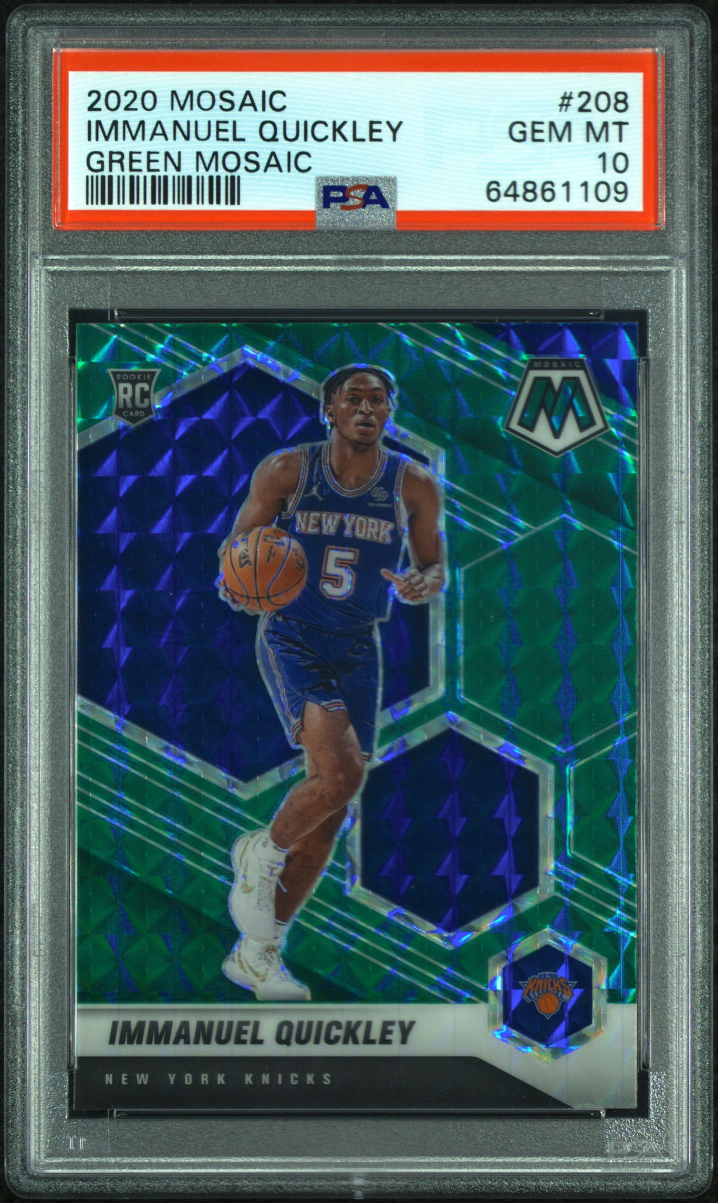 2020-21 Donruss Immanuel Quickley Rookie Card #213 - New York Knicks Basketball Trading Card
