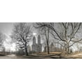 thumbnail image 2 of Frank, Assaf 24x13 White Modern Wood Framed Museum Art Print Titled - Lower Manhattan cityscape from Central park, New York, 2 of 4
