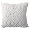 thumbnail image 1 of Xiao Hua 3 fundas de almohada geométricas bordadas con capitoné. Clásicas y atemporales, fundas de almohada sencillas de color liso, que combinan con cualquier cama. 45 x 45 cm (blanco)., 1 of 5