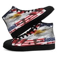 thumbnail image 4 of American flag Eagle US High Top Canvas Shoes Sneakers Black Size 11, 4 of 7