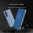thumbnail image 6 of Mirror Case for Samsung Galaxy A34 5G Support Wireless Charging, Smart Clear View Cover Thin Ultra with Kickstand Flip Phone Case for Samsung Galaxy A34 5G QH Rose Gold, 6 of 10