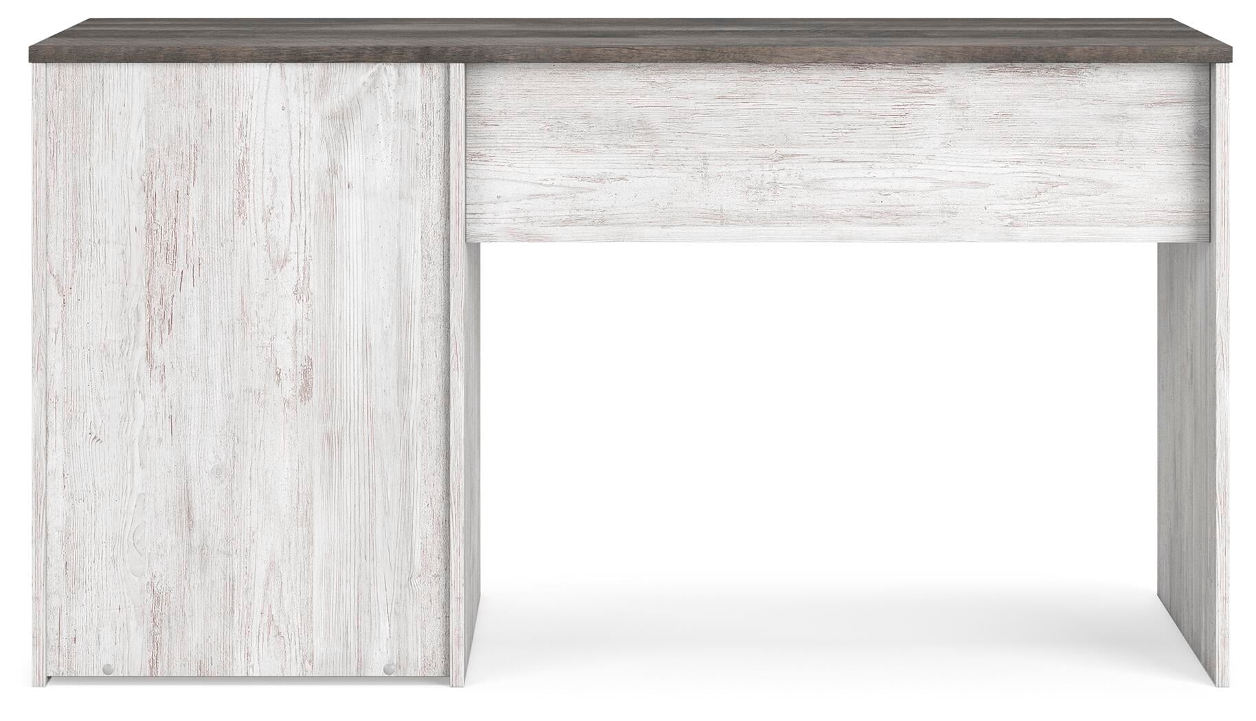 Signature Design by Ashley Shawburn 54" Farmhouse Home Office Desk, White/Charcoal Gray