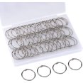 thumbnail image 1 of GFDYREE 1.2 Inch Loose Leaf Binder Rings, 80PCS Nickel Plated Steel Book Rings for Index Cards, Crafts, Reports, Flash Cards, Notebook, Keychain, Loose Leaf Paper, Photo Albums, 1 of 6