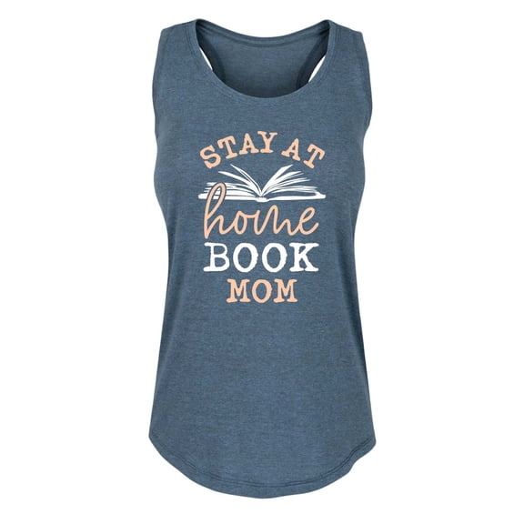 Instant Message - Stay At Home Book Mom - Women's Racerback Tank