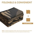 thumbnail image 5 of DEORAB 6'x9' Outdoor Rugs Patio Waterproof Outside Mat Reversible Plastic Camping Carpet, Black & Brown, 5 of 9