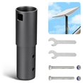 thumbnail image 2 of Pole Mount Pipe Adapter Aluminum Alloy Mount Kit for Starlink Dish V2 Antenna Mast Pole Satellite Mast Without U Clamp, 2 of 5