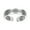 Silver_One Size, variant on HUANLEDASH Lady Magnetic Ring Adjustable Opening Design Polished Smooth Electroplated Alloy Simple Style Finger Jewelry for Party Daily Life Date