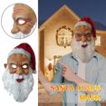 thumbnail image 2 of Máscara HUOGUO Divertida de látex de Papá Noel para fiesta de Navidad para adultos, 2 of 5