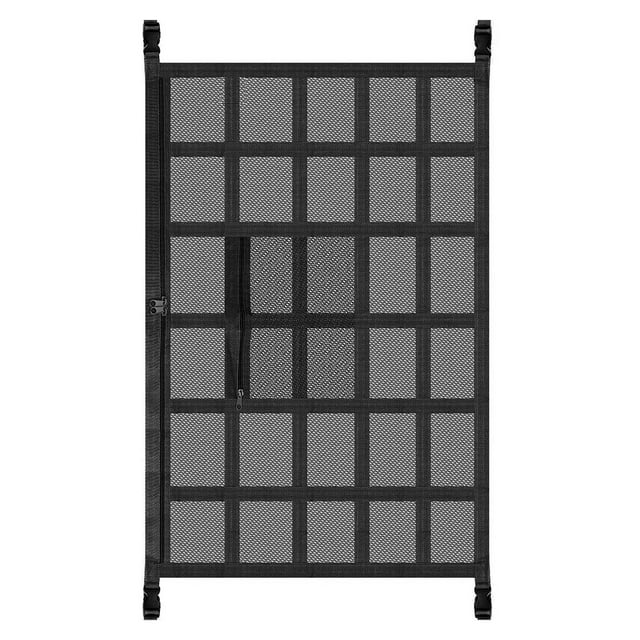 Wartleves Bolsa de almacenamiento de malla para techo de automóvil Organizador universal de carga para interior de techo Bolsa de Reino Unido H4