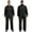 Black, variant on TiaoBug Mens Unisex One Piece Coverall Long Sleeves Jumpsuit Uniforms Overalls Hot Pink S