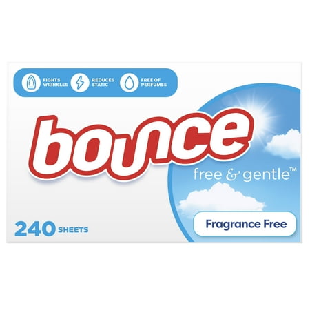 UPC 037000246848 product image for Bounce Free & Gentle Dryer Sheets  Unscented  240 Count | upcitemdb.com