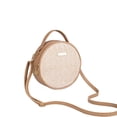 thumbnail image 2 of NWOKYZGH Round Rattan Bag for Women, Wicker Woven Purse, Circle Brown Straw Boho Bags, 2 of 9