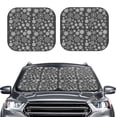 thumbnail image 2 of Fotbe simple white Snowflake Juego de 2 Piezas de Parasoles para Parabrisas | Bloqueador Solar para Auto | Accesorios Plegables para Protección Solar Interior-Large, 2 of 6