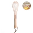 thumbnail image 3 of Batidor de huevos espumador de crema  de madera Batidor de acero inoxidable Batidor de huevos Herramientas de cocina para mezclar de oro rosa Espumador de crema firme y ANGGREK Otros, 3 of 8