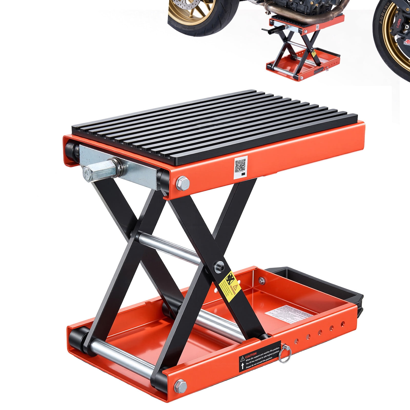 Black Widow, Motorcycle Jack, Steel, 1100 lb Capacity, 17.75 in L