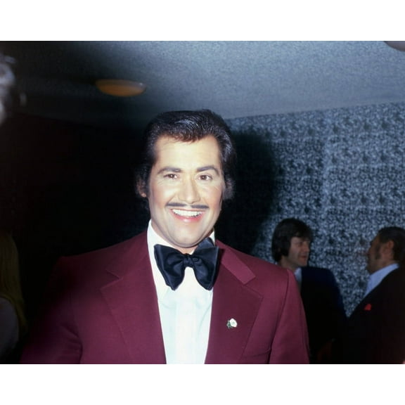Wayne Newton 24X36 Classic Hollywood Poster Candid In Burgundy Tuxedo Outfit