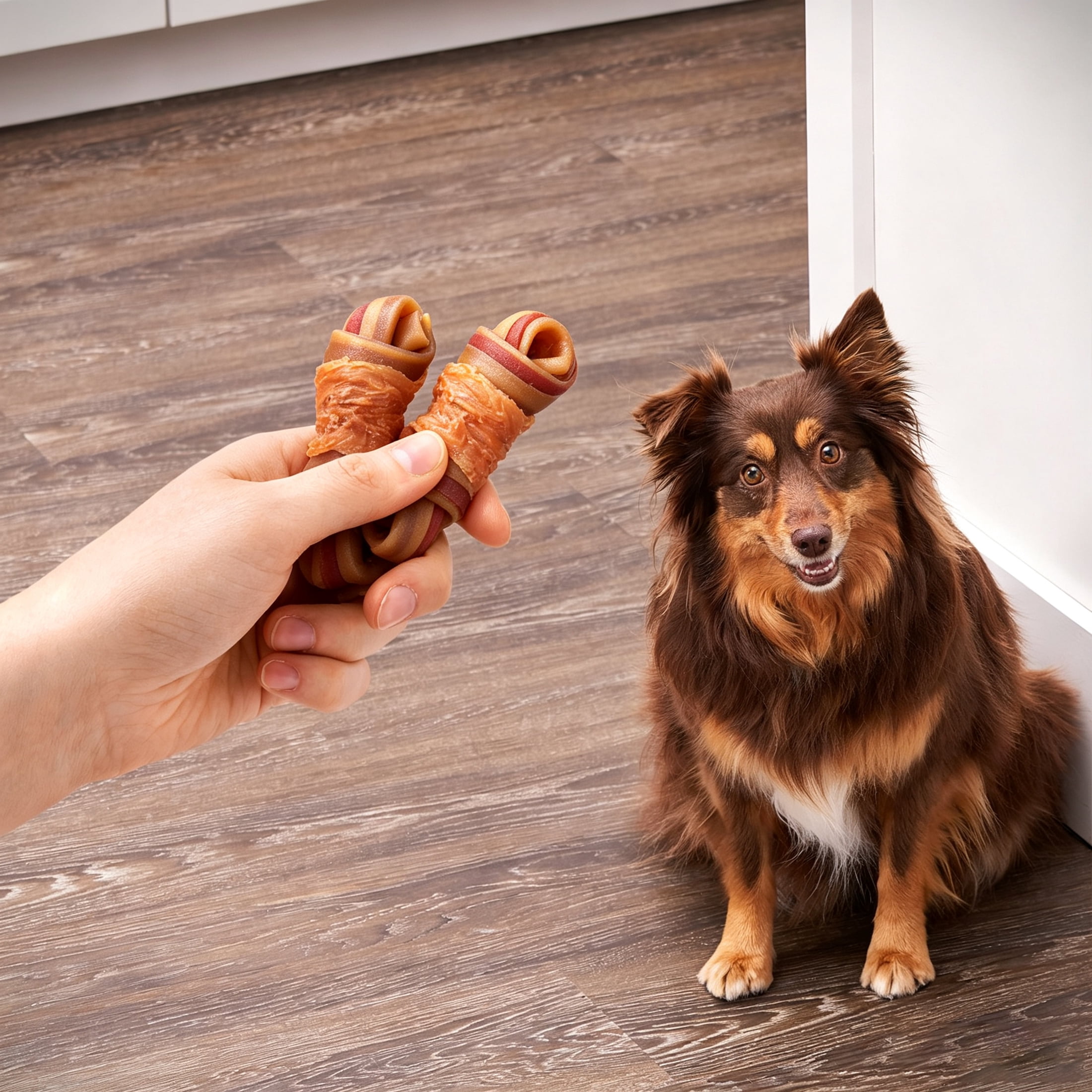 (4 pack) Ol' Roy 2.5 Inch Rawhide Free Mini Knotted Peanut Butter Flavored Bones, Chews for Dogs, 13 oz, 20 Count