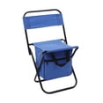thumbnail image 1 of Bolsa refrigeradora para silla de camping, taburete con respaldo para exteriores, para viajes, playa, mochileros Azul, 1 of 8