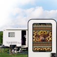 thumbnail image 2 of POLERO Tribal Style RV Door Window Shade Cover - Highland Cow Sunflower Hook-and-Loop Fastening RV Blackout Window Cover, an-UV and Privacy Protection for Camper (17.3” x 26”), 2 of 7