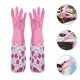thumbnail image 3 of 1 Pair of Dish Washing Gloves Long Cuff Gloves Reusable Cleaning Gloves Warmth Kitchen Gloves, 3 of 3