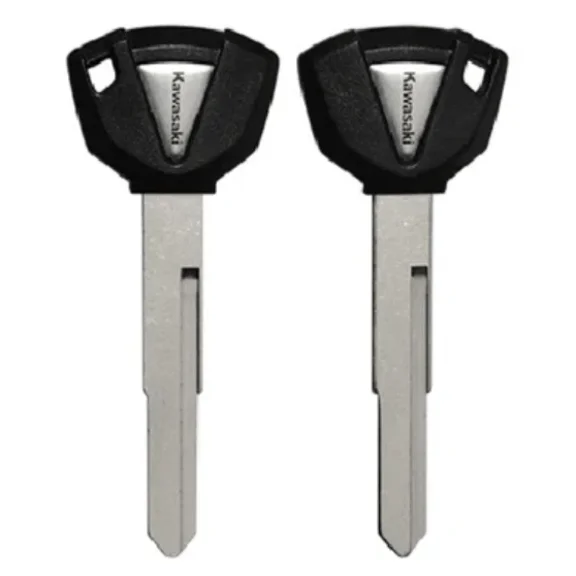 set of 2 KW15-P Kawasaki Motorcycle Key - Plastic Head