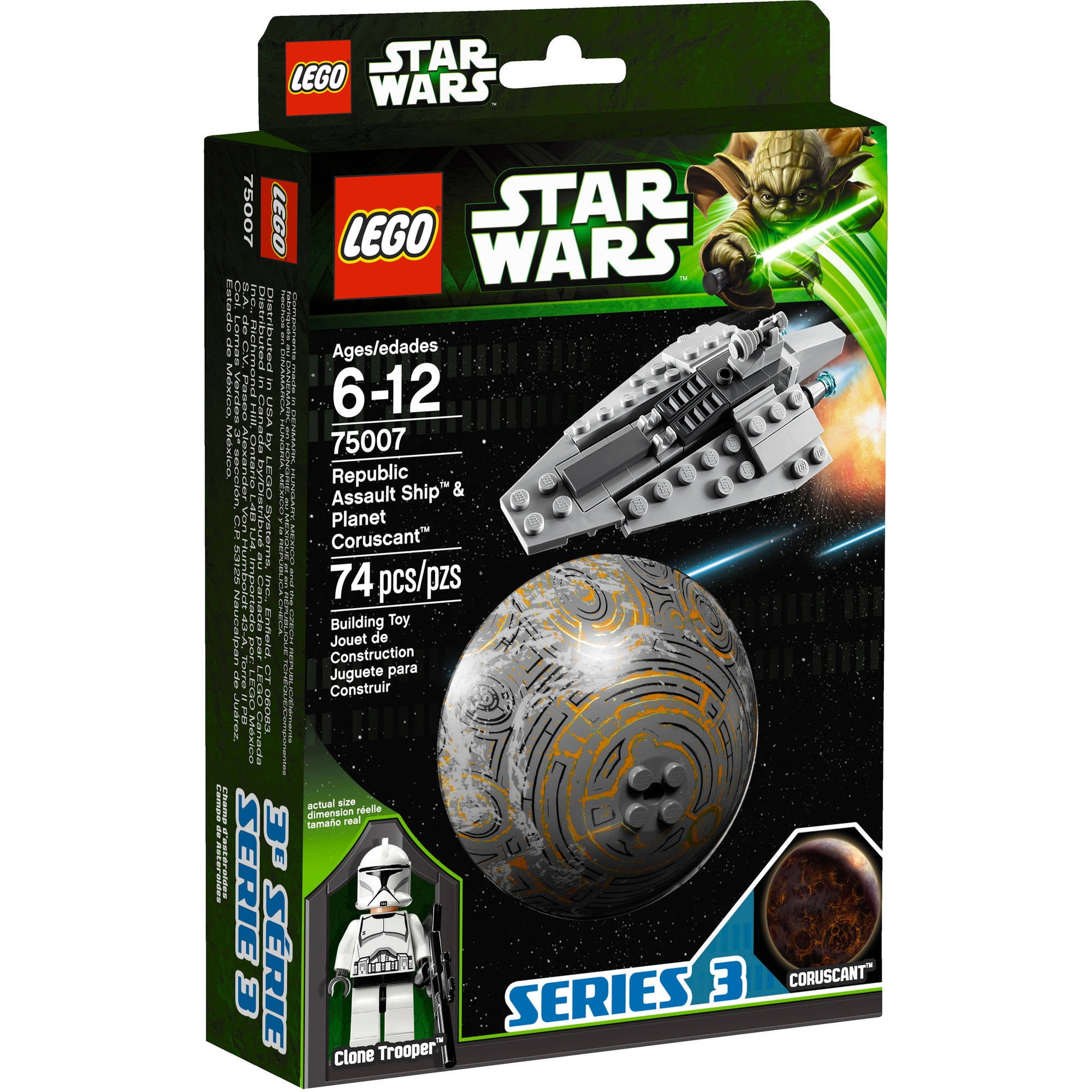 LEGO Star Wars Republic Assault Ship and Coruscant 75007