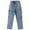 LightBlue-2682, variant on KIDSCOOL SPACE Boys Jeans,Little Big Girls Elastic Waist with D-ring Cargo Stretch Denim Pants,Light Blue,6-7 Years