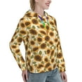thumbnail image 6 of Cauagu Autumn Sunflowers for Women's Hooded Sweatshirts Pullover Hoodie for Women Fall Workout Sweat Long Sleeve Preppy Sweatshirts-X-Large, 6 of 7
