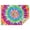 Rainbow Tie Dye, variant on Black White Tie Dye Mandala Pattern Rectangle Tablecloth 60"x84",Waterproof Polyester Rectangle Table Cloth, Wipeable Spillproof Polyester Tablecloth for Dining, Camping, Indoor and Outdoor