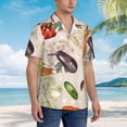 thumbnail image 5 of Disketp Hawaiian Shirts For Men,Cute Vegetables Print Mens Casual Short Sleeve Button Down Shirts Beach Shirt, 5 of 8