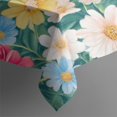 thumbnail image 3 of Pioneer Flower Floral Print Pattern Rectangle Tablecloth 60"x120",Waterproof Polyester Rectangle Table Cloth, Wipeable Spillproof Polyester Tablecloth for Dining, Camping, Indoor and Outdoor, 3 of 6