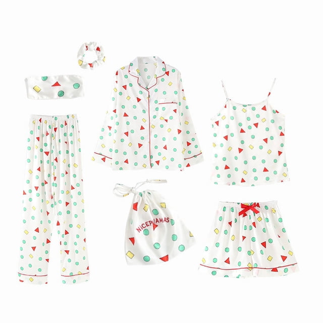 Pijamas de mujer de manga larga, pantalones cortos, tirantes, de seda a rayas, ropa de casa, pijamas