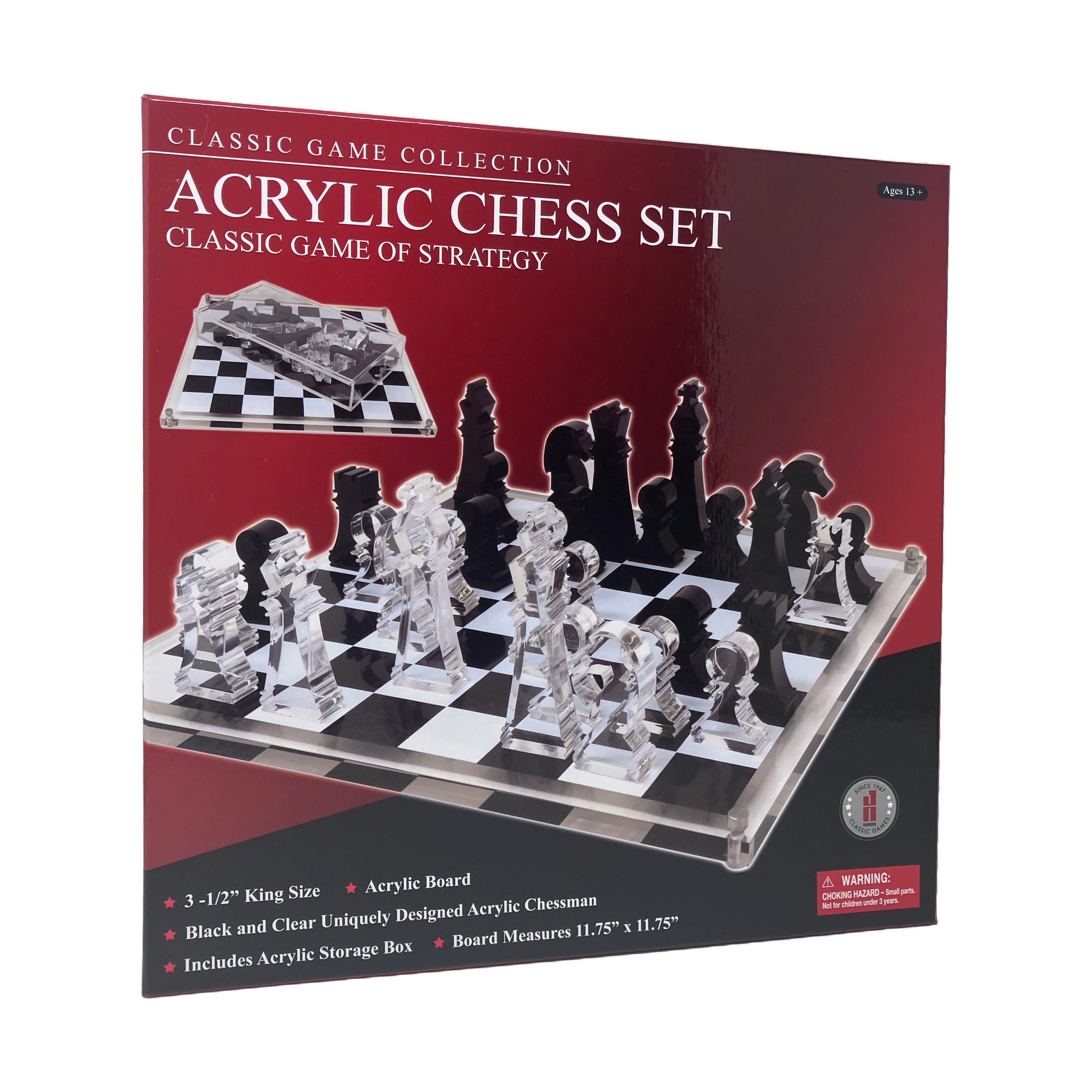 John N. Hansen Co. Classic Game Collection - Acrylic Chess Set