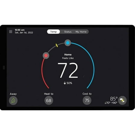 Lennox S40 (22V24) Smart Thermostat, Touchscreen, WiFi, Communicating System Control, Programmable, High Efficiency, Geo-Fencing, Remote Access, Wi-Fi and Alexa Enabled, Easy Installation