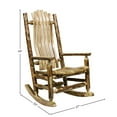 thumbnail image 2 of Glacier Country Collection Adult Log Rocker, 2 of 7