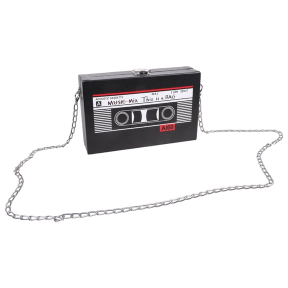 Recorder Shaped Shoulder Bag Fashion Crossbody Bag Purse Vintage Chain Bags Casual Bag Small Square Bag