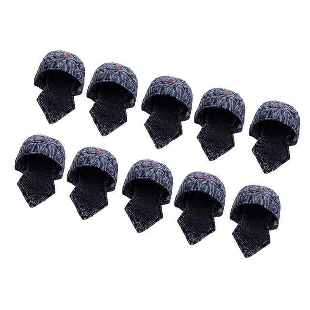 10 Unid Azul Soldadores Tipo Bandana Protectora Capucha Soldador Sombrero Casquillo Soldadura Casco shamjiam Sombrero protector de soldadura
