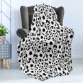 thumbnail image 4 of Soccer Soft Flannel Fleece Throw Blanket, Monochrome Design Pattern of Classical Football Balls Kids Boys Cartoon Pattern, Cozy Plush for Indoor and Outdoor Use, 60" x 80", Black White, by Ambesonne, 4 of 5