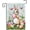 easterbunny, variant on Scary Pumpkin Garden Flag Spooky Halloween Yard Flags for Outside 12x18 Double Sided Small Fall Outdoor Flag Stained Glass Autumn Flags for Porch Lawn Farmhouse Thanksgiving Decor