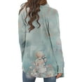 thumbnail image 6 of BEFOKA Women's Lightweight Longer Length Open-Front Long-Sleeve Sweater Floral Print Oversized Cardigans Summer Mesh Long Flowy Kimonoes Cardigans Beach Cover Up Tops Long Flowy Going Out top S_5X, 6 of 6