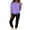 Purple, variant on Bloomae Women 2 Piece Cropped Outfits Drawstring Long Sleeve Crop Pullover Sweatshirts Top Jogger Sweat Pant Set Casual Sweatsuits Fashion Tracksuit with Pockets Black L