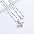 thumbnail image 5 of Angel Wing Cremation Urn Necklace for Ashes Stainless Steel Heart Urn Pendant Ashes Holder Memorial Jewelry for Human / Pet, 5 of 7