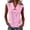 *Pink, variant on VBVC Women's Sleeveless Peter Pan Collar Shirt, Ladies' Breathable Button Down Tank Top, Casual Solid Color V-Neck Blouse For Women,Army Green,S-3XL