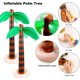 thumbnail image 3 of Inflatable Palm Tree Flamingo Banana Beach Ball Parrot Beach Pool Toys for Tropical Hawaiian Luau Party Summer Pool Beach Party Decorations, 3 of 5